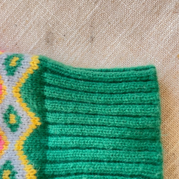 Pink Fair Isle sweater women’s US size S - Picture 11 of 14